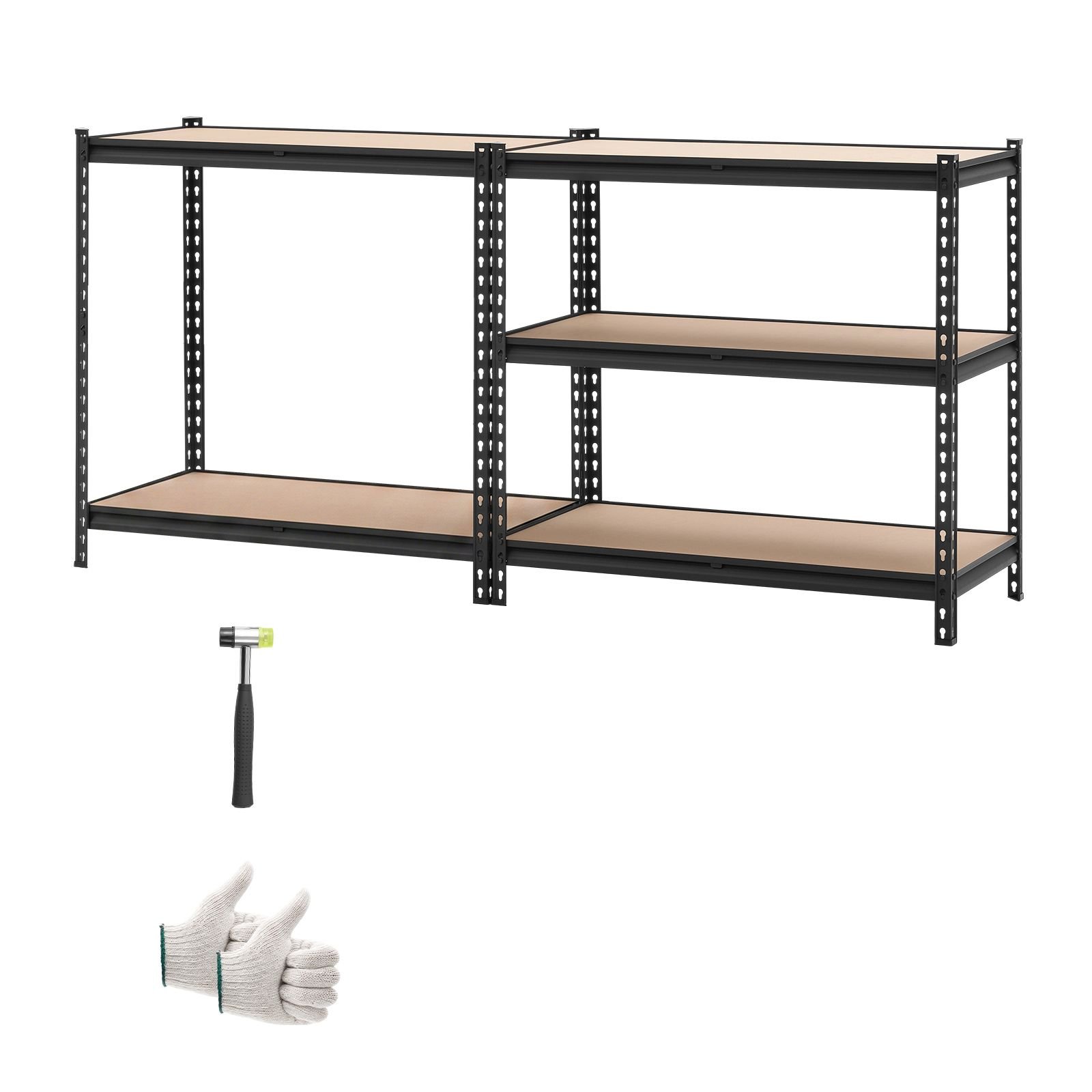 storage shelves, 5 tier adjustable, 2000 lbs capacity, heavy duty garage storage shelving unit, metal utility rack shelf, for garage warehouse basement kitchen, 36.34" w x 16.34" d x 71.38" h