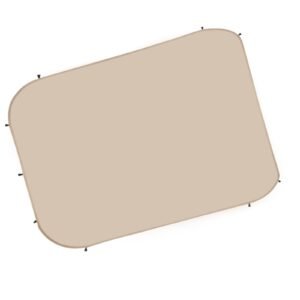 sun shade sail canopy covers, fit for 10 x 9.2 ft screen house tent, sun protection, 5.51 x 4.23 ft 300d oxford silver coated fabric, pack of 3 (not include tent), for outdoor activities, beige