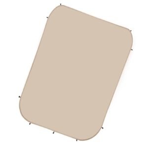 sun shade sail canopy covers, fit for 10 x 9.2 ft screen house tent, sun protection, 5.51 x 4.23 ft 300d oxford silver coated fabric, pack of 3 (not include tent), for outdoor activities, beige