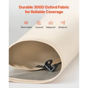 sun shade sail canopy covers, fit for 12 x 11 ft screen house tent, sun protection, 5.51 x 4.59 ft 300d oxford silver coated fabric, pack of 3 (not include tent), for outdoor activities, beige