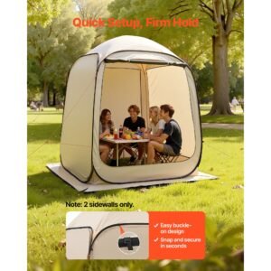 sun shade sail canopy covers, fit for 6 x 6 ft screen house tent, sun protection, 5.51 x 5.71 ft 300d oxford silver coated fabric, pack of 2 (not include tent), for outdoor activities, beige