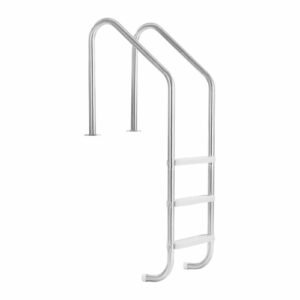 Swimming Pool Ladder, 3-Step Stairs with Double Handrails, Non-slip Heavy Duty Wide Steps, Stainless Steel Frame, 265 lbs Capacity for 48-54 in Inground Pools Entry/Exits, Indoor & Outdoor