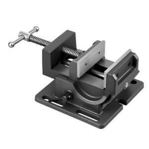 Tilting Vise, 4.25 Inch Jaw Width, Portable Drill Press Bench Vise, 0–90° Adjustable Tilt, Durable Cast Iron Construction, Workbench Vice for Woodworking, for Benchtops and Drill Presses, Black