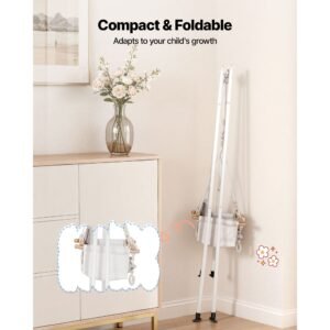 toddler swing and jumper, 2 in 1 swing set and bouncer, soft cushion with foldable a frame metal stand, heavy duty thick ropes, easy to install and store, for indoor or outdoor play, gray