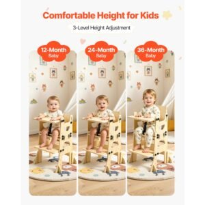 toddler tower, wooden, adjustable kitchen step stool for kids 1 5, montessori weaning table and chair set, learning standing tower with chalkboard, backrest, for bathroom and kitchen counter
