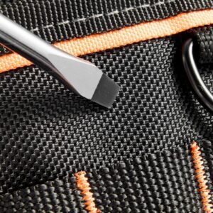 Tool Pouch with Belt, 14 Pockets Professional Tool Belt Pouch for Men, Heavy Duty Detachable Adjustable Utility Work Bag for Electrician, Carpenter, Construction, Adjusts Waist 32 to 50 Inches