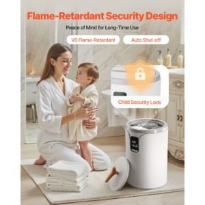 towel warmers for bathroom, towel warmer bucket with 24h delay timer & child lock & auto shut off for spa fits up to 3 oversized bath towels, blankets, clothes, bathrobes, pj's and more