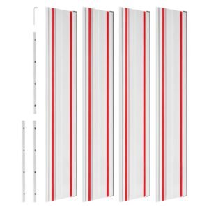 Track Saw Guide Rail, 110-Inch Cutting Range, Kit Includes 4 x 27.5 in Aluminum Extruded Guide Rails and 3 Connectors, Compatible with Makita, Festool & WEN Track Saws, for Woodworking Projects