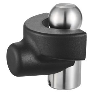 trailer hitch lock, compatible with 2 5/16 in couplers, heavy duty anti theft trailer ball lock with 3 keys, prying resistant & impact resistant, fits for rvs, boats, off road vehicles, trailers