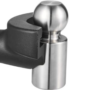 trailer hitch lock, compatible with 2 5/16 in couplers, heavy duty anti theft trailer ball lock with 3 keys, prying resistant & impact resistant, fits for rvs, boats, off road vehicles, trailers