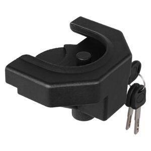 trailer hitch lock kit, compatible with 2 5/16 in couplers, heavy duty anti theft trailer ball lock with 3 keys & padlock, prying resistant & impact resistant, fits for rvs, boats, trailers