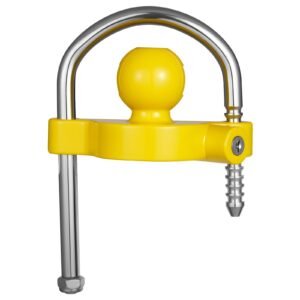 trailer hitch lock kit, fits for 1 7/8 in, 2 in, 2 5/16 in couplers, heavy duty anti theft trailer ball lock with keys, prying resistant, adjustable height design for rvs, boats, trailers