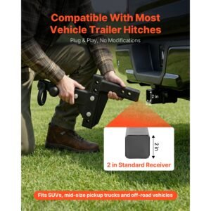 trailer hitch tri ball mount with d shackle, fit 2 inch receiver, 1 7/8 inch, 2 inch and 2 5/16 inch balls, 10000 lbs gtw, 6 inch drop, towing hitch for rvs, off road vehicles and trucks