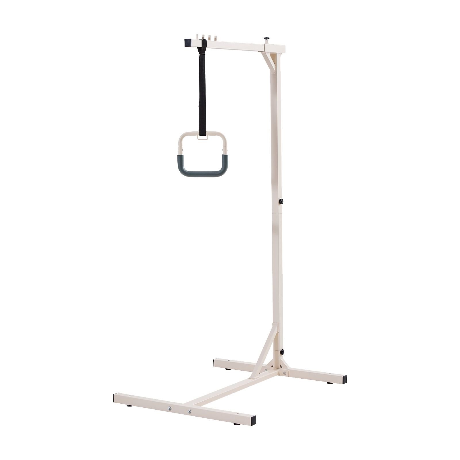 trapeze bar for bed mobility, heavy duty steel free standing trapeze bar 250 lbs weight capacity, hospital bed pull up assist for elderly & disabled, ideal for hospitals, nursing home, home care