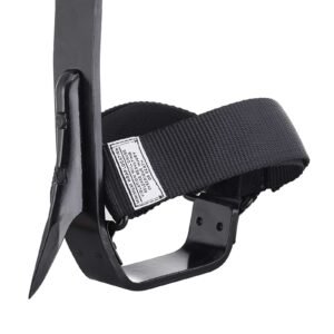 tree climbing spikes, height adjustable tree climbing gear with straps & padding cushion, 350 lbs load capacity, heavy duty steel climb spurs arborist equipment for fruit picking hunting
