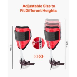 tree climbing spikes set, height adjustable tree climbing gear with straps & spike protectors, 350 lbs load capacity, durable aluminum climb spurs arborist equipment for fruit picking hunting