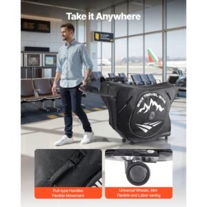 triathlon bike travel bag, transport bicycle storage carry bag with tsa lock & dual zipper, triathlon bicycle case max. wheelbase 42 in for travel, outdoor use, train airplane subway transport