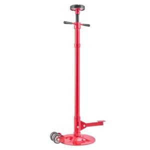 Underhoist Support Stand, 3/4 Ton (1653 lbs) Capacity Under Hoist Jack Stand with Two Wheels, Lifting from 51.97" to 80", Bearing Mounted Spin Handle, Foot Pedal, Support Vehicle Components