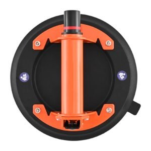vacuum suction cup, 8 inch vacuum glass lifter with metal handle, 429 lbs max lifting capacity tile suction cup tool with carrying case for lifting large tile, granite, drywall, windows (2 pack)
