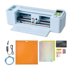 Vinyl Cutting Machine, 12 in, Touchscreen-Controlled Vinyl Cutter, 5000+ Built-in Design Resources, Compatible with Mac, Windows, Android and iOS, for Creating Customized Crafts Cards, Decor