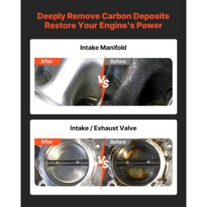 walnut blaster kit for carbon cleaning, 1200w sand blaster with built in vacuum, extension nozzle sandblaster gun, and 5.5lbs walnut shell for engine intake valve cleaning 13l