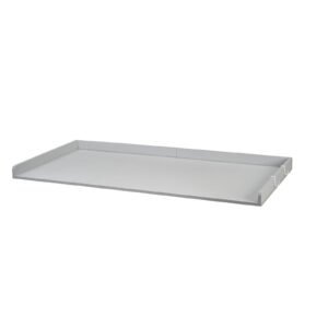 Washer Dryer Countertop, 54 x 27.5 in Wooden Washer and Dryer Topper with Edge & 2 Hooks, Water-Resistant Laundry Machine Topper for Laundry Closet Pantry Counter Organization and Storage, Gray