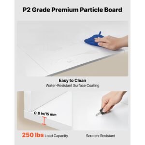 washer dryer countertop, 54 x 27.5 in wooden washer and dryer topper with edge & 2 hooks, water resistant laundry machine topper for laundry closet pantry counter organization and storage, white