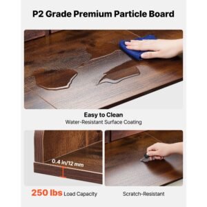 washer dryer countertop with shelf, 54 x 27.5 in wooden washer and dryer topper with 2 drawers & 2 hooks, laundry machine topper for laundry closet pantry counter organization and storage, brown