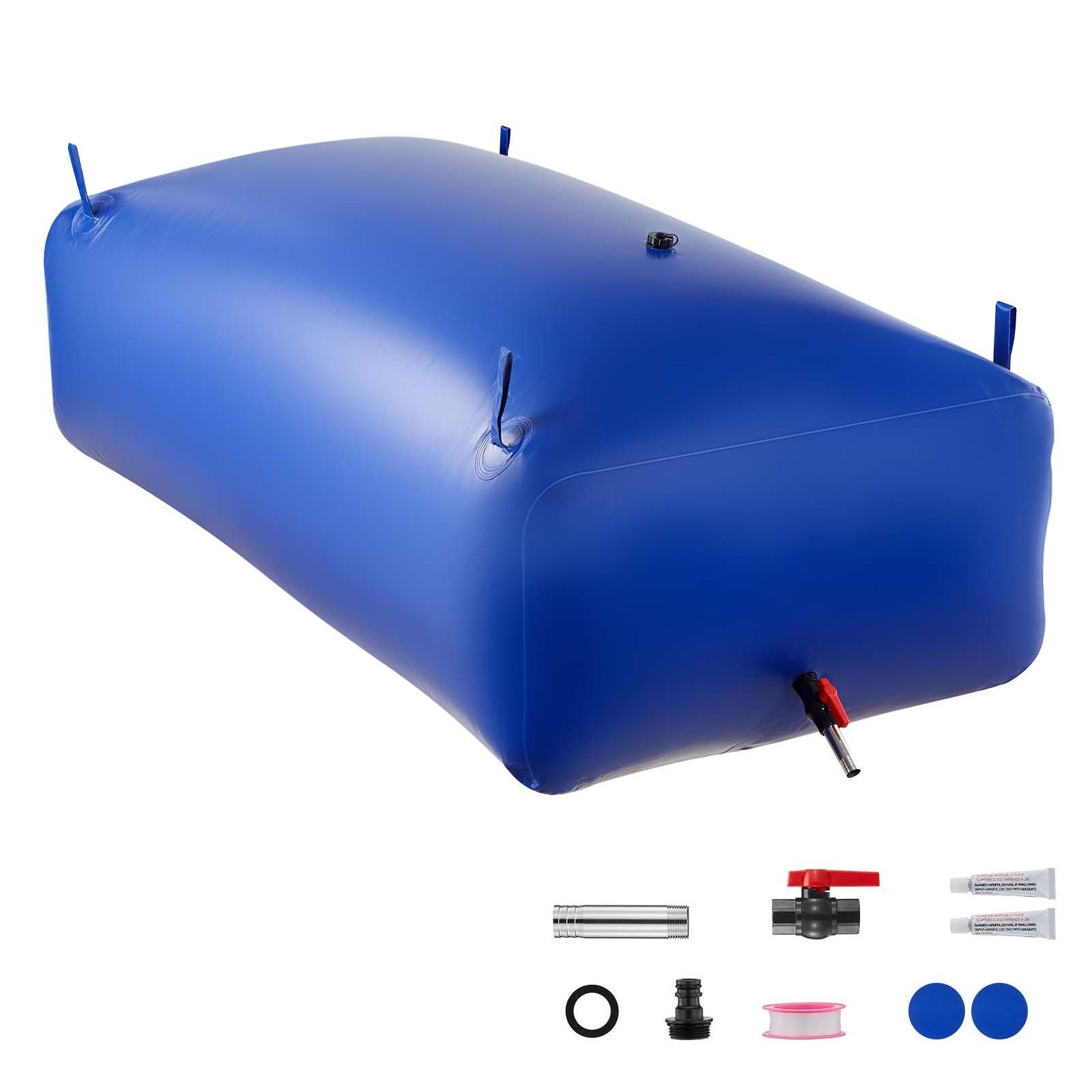 water storage bladder 264.2 gallon large capacity water bag, portable & collapsible soft waters container, leakproof & tear resistant pvc emergency waters storage tank for rv truck & outdoor use