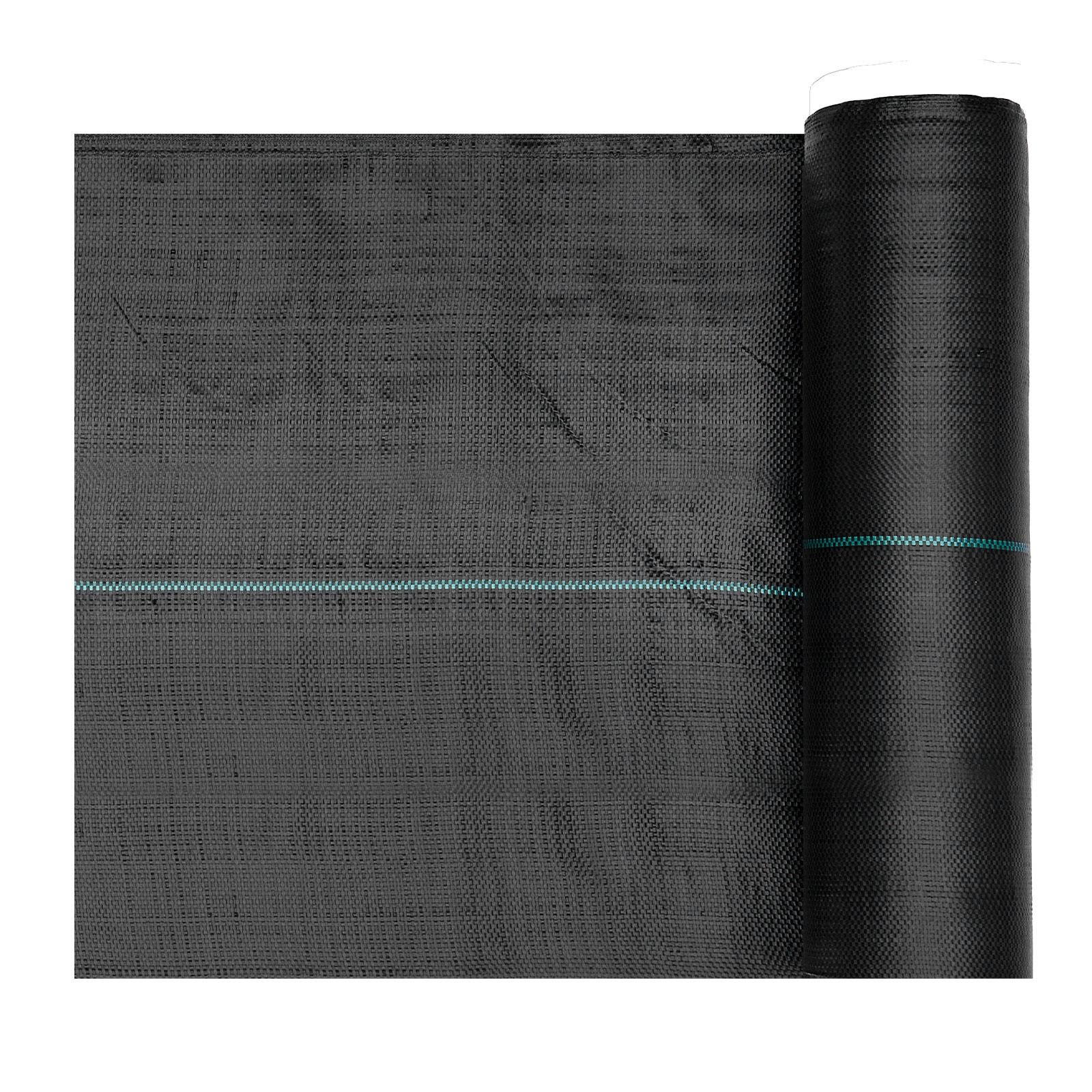weed barrier fabric heavy duty, 1.3x100ft 3.2oz landscape fabric, woven weed blocker fabrics, garden fabrics weeds barrier, weeds control ground cover, geotextile webbing, gardening mat, black