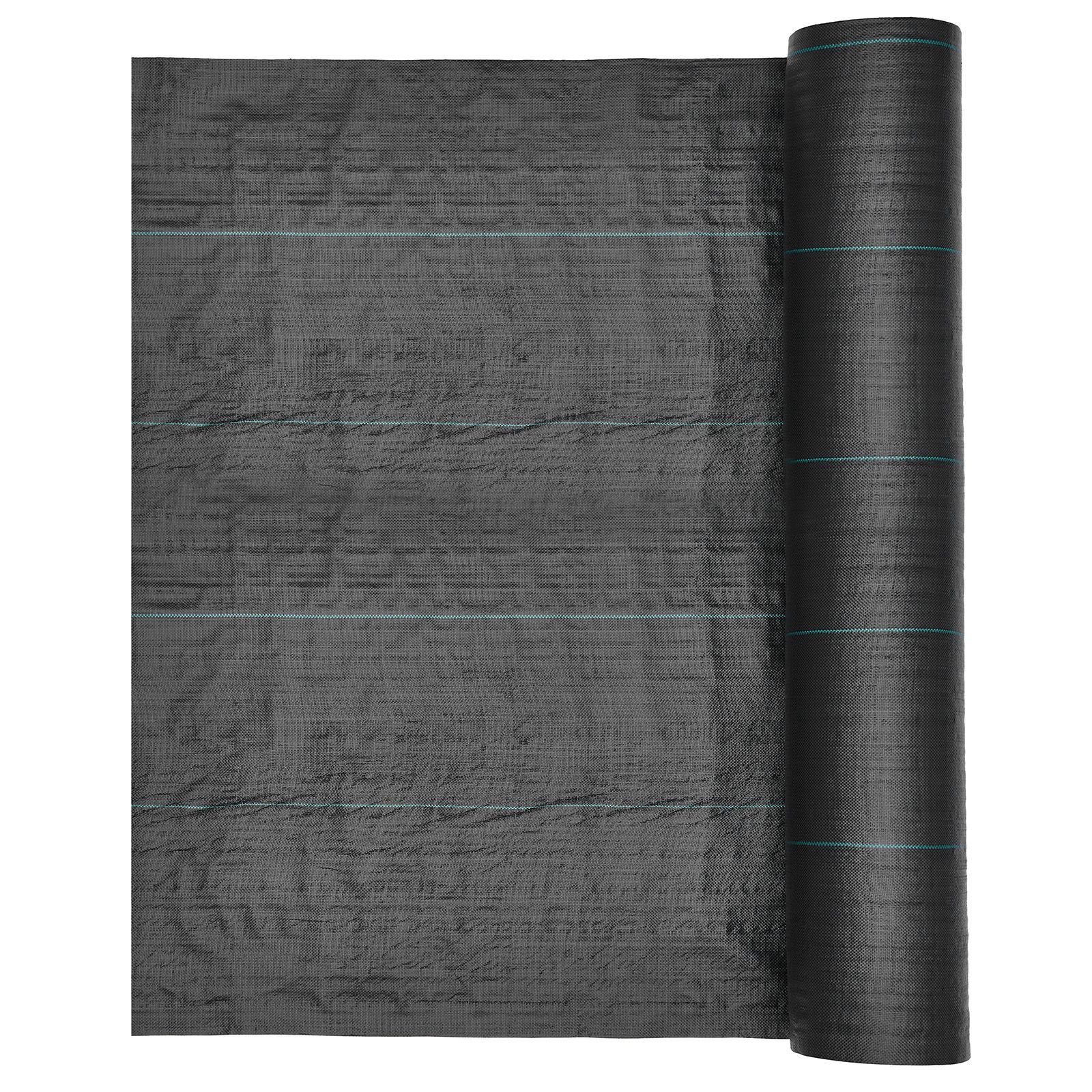 weed barrier fabric heavy duty, 13x115ft 3.5oz landscape fabric, woven weed blocker fabrics, garden fabrics weeds barrier, weeds control ground cover, geotextile webbing, gardening mat, black