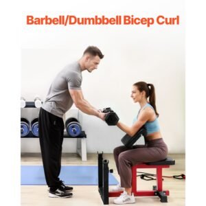 weight bench with leg extension, strength training benches, max load 440 lbs home gym bench fitness equipment, seated arm isolated barbell dumbbell bicep station, workout bench for home gym