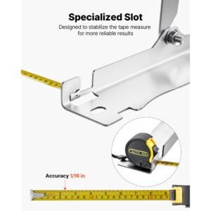 wheel alignment tool, 2 pcs stainless steel heavy duty toe alignment plates with 2 measuring tapes, accurate automotive wheel tools for home use, compatible with cars, trucks, suvs, and vehicle