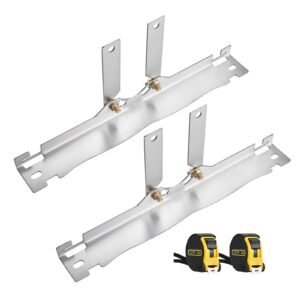 Wheel Alignment Tool, 2 PCS Stainless Steel Heavy Duty Toe Alignment Plates with 2 Measuring Tapes, Accurate Automotive Wheel Tools for Home Use, Compatible with Cars, Trucks, SUVs, and Vehicle