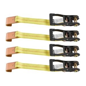 wheel chock tie down kit, tire style motorcycle tie down system, car tie down kit with flat hook, break strength 10009 lbs & working load 3333 lbs trailer tie down strap for atvs, suvs, trailers