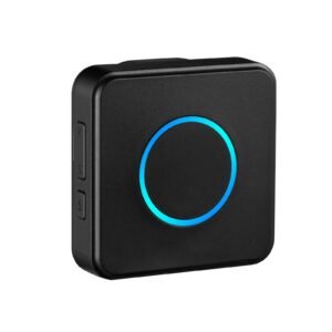 wireless doorbell kit, ip54 waterproof door chime ranges up to 1000 ft, 5 adjustable volumes, 48 ringtones, easy installation, wireless doorbell ideal for home, doorway, classroom, office, black