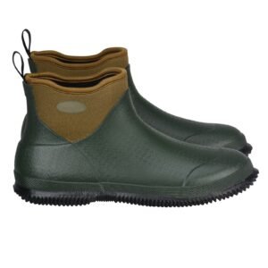 Women's Deck Boots, Waterproof Fishing Rain Boots, Anti-Slip Ankle Rubber Boots, Gardening Insulated Mud Boots, Neoprene Rubber, Lightweight & Durable, for Manufacturing, Farming, Size 9 US
