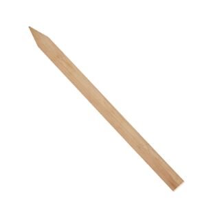 wooden garden stakes, 25 pcs 36 x 0.5 x1.5 in survey grading stakes, garden ground stake with sharp point, fir wood plant support stake, sign posts for silt fence backyard boundaries baselines