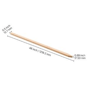 wooden garden stakes, 25 pcs 48x0.5x0.69 in survey grading stakes, garden ground stake with sharp point, fir wood plant support stake, sign posts for silt fence backyard boundaries baselines