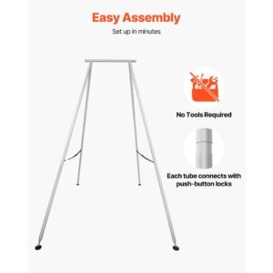 yoga stand frame, 9.6 ft length swing stand, max 551.2 lbs load triangular structure aerial rig, aerial silk stands for yoga enthusiasts, non slip base, lightweight, detachable design