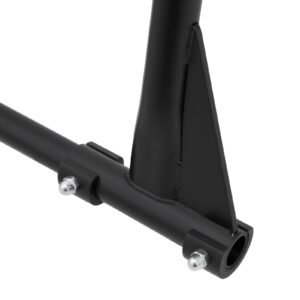 yoga stand frame, max 440.9 lbs load swing stand, triangular structure yoga aerial rig, aerial silk stands with eva foam, 4 level horizontal & 6 level vertical adjustment, multi functional